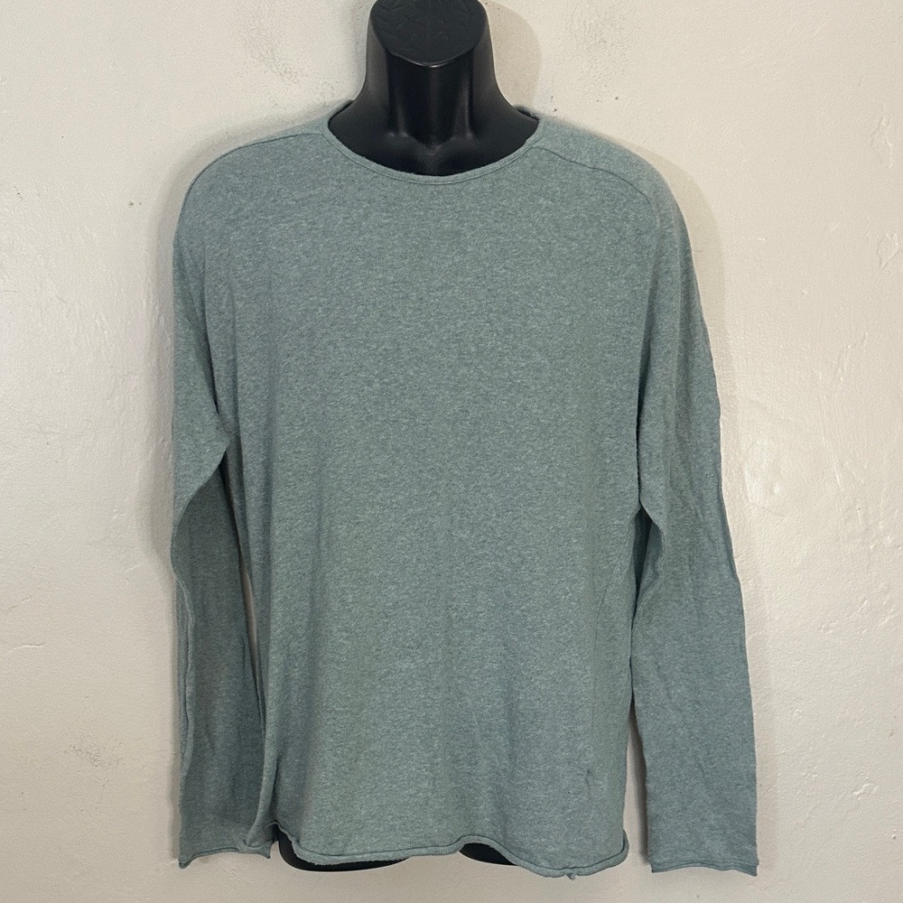 Zara Men's Heather Gray Long Sleeve Tee